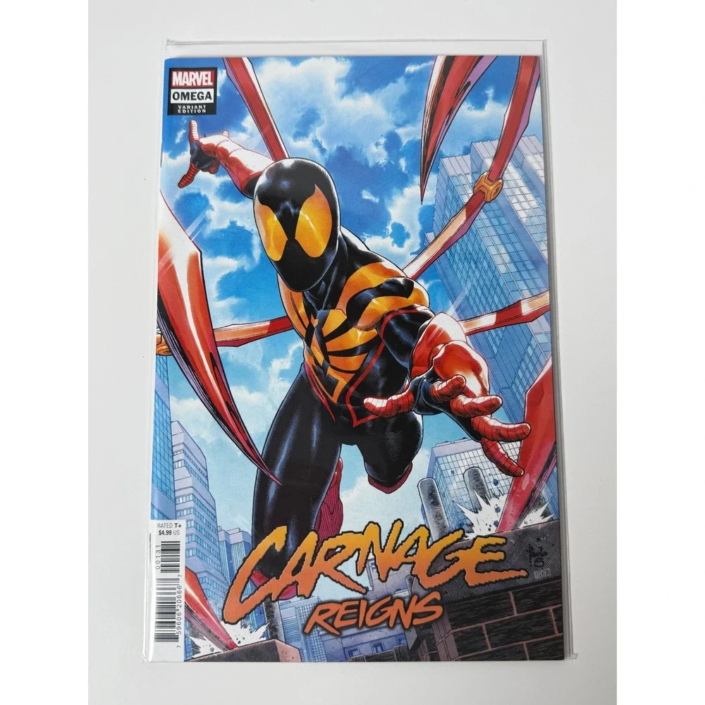 Marvel Carnage Reigns Omega 1 Variant Edition Miles Morales Spider-Man 2023 NM